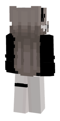 Black skin: body, back render