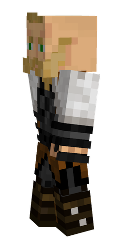 Black skin: body, left side render