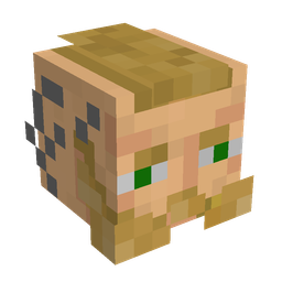 Black skin: head render