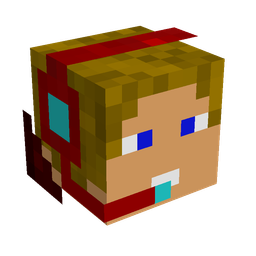 Black skin: head render