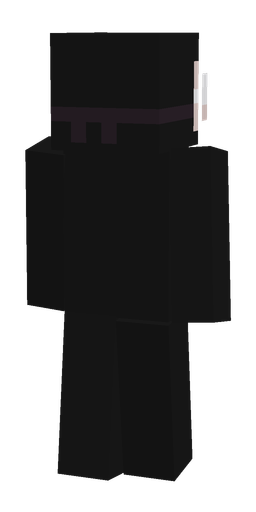 Black skin: body, back render