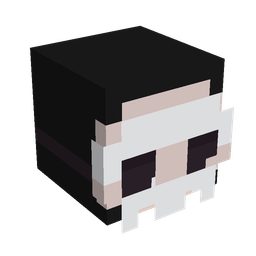 Black skin: head render