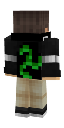 Black skin: body, back render