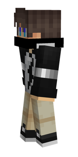 Black skin: body, left side render