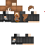 Black skin: raw texture render