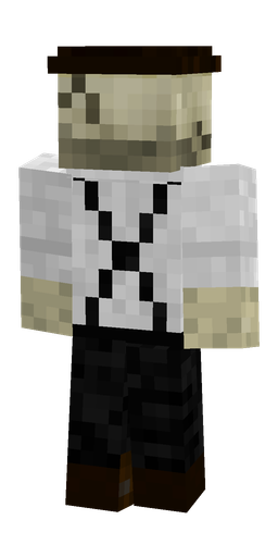 Black skin: body, back render