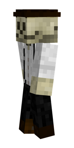 Black skin: body, left side render