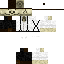 Black skin: raw texture render