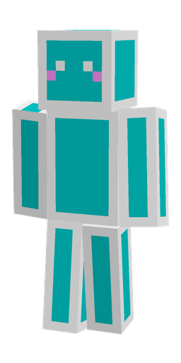 Blue skin: body, front render