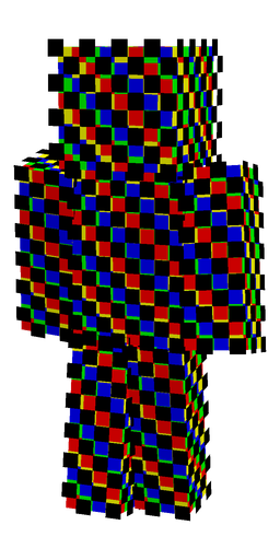 Black skin: body, front render