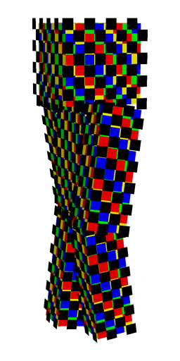 Black skin: body, left side render