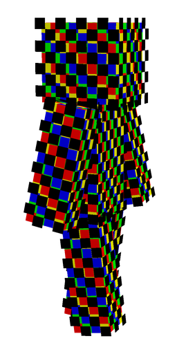 Black skin: body, right side render