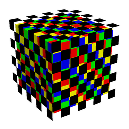 Black skin: head render