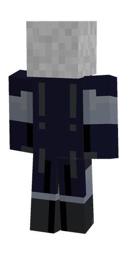 Black skin: body, back render