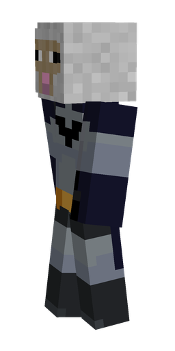 Black skin: body, left side render