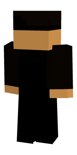 Black skin: body, back render