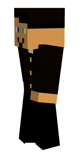 Black skin: body, left side render