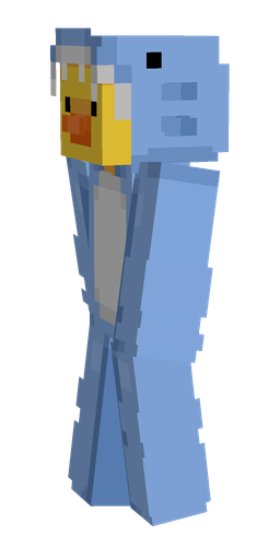 Blue skin: body, left side render