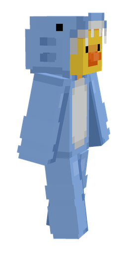Blue skin: body, right side render