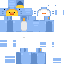 Blue skin: raw texture render