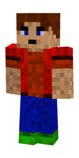 Blue skin: body, front render