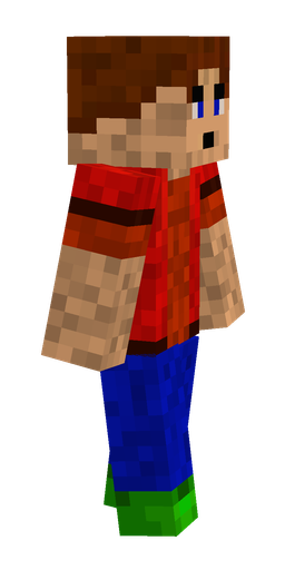 Blue skin: body, right side render