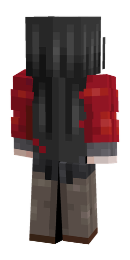Black skin: body, back render