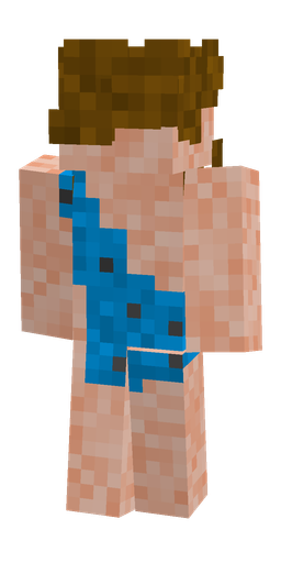 Brown skin: body, back render