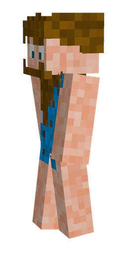 Brown skin: body, left side render