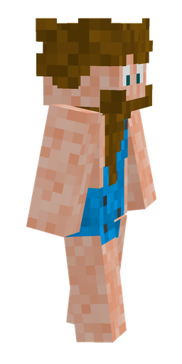 Brown skin: body, right side render