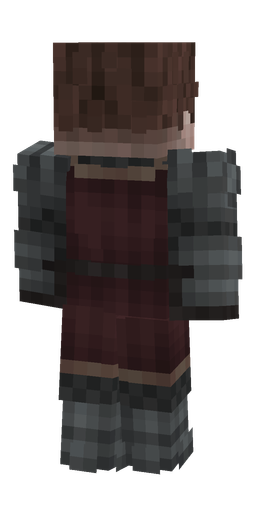 Black skin: body, back render