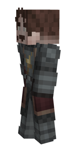 Black skin: body, left side render