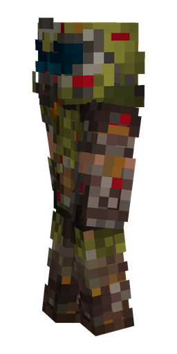 Black skin: body, left side render