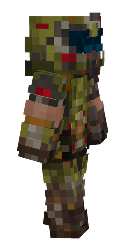 Black skin: body, right side render