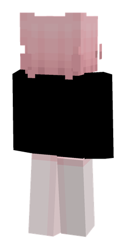 Black skin: body, back render