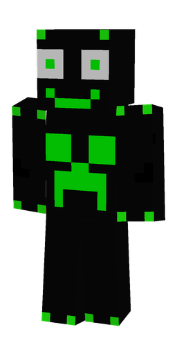 Black skin: body, back render
