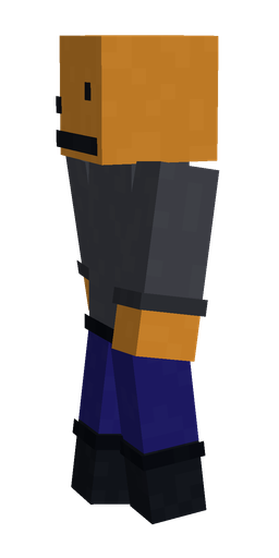 Black skin: body, left side render
