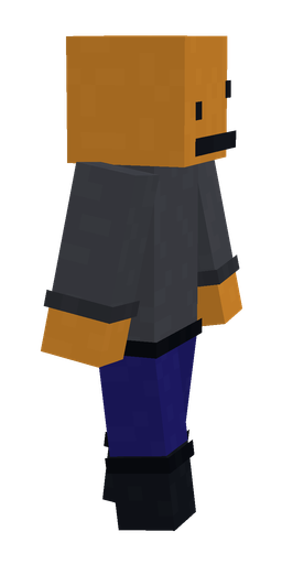 Black skin: body, right side render