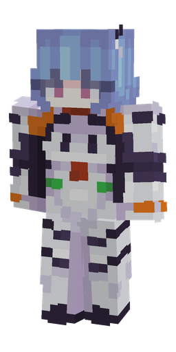 Blue skin: body, front render