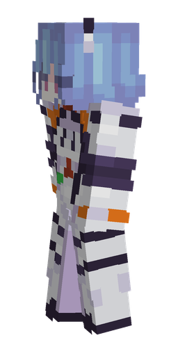 Blue skin: body, left side render