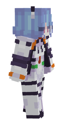 Blue skin: body, right side render