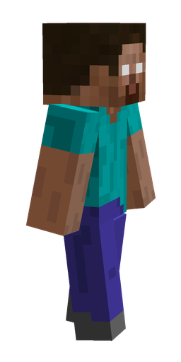 Blue skin: body, right side render