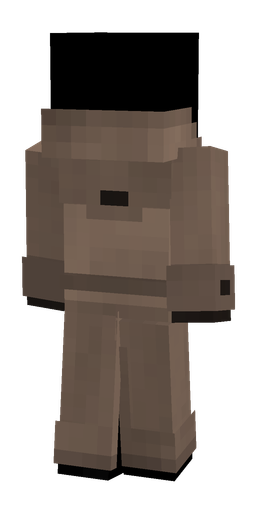 Black skin: body, back render