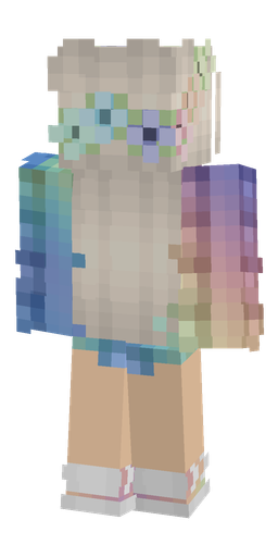 Blue skin: body, back render