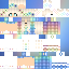 Blue skin: raw texture render