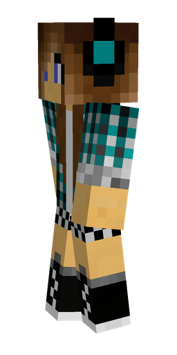 Black skin: body, left side render