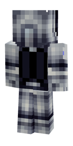 Black skin: body, back render