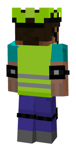 Black skin: body, back render