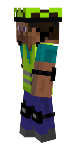 Black skin: body, left side render
