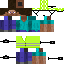 Black skin: raw texture render